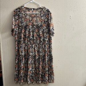 Floral Short Sleeve Dress